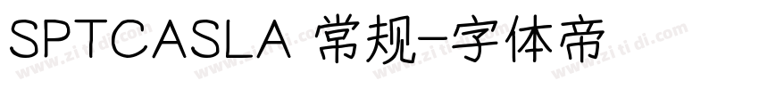 SPTCASLA 常规字体转换